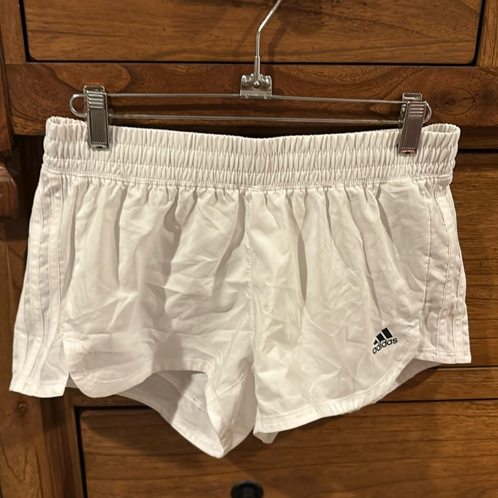 Adidas white shorts